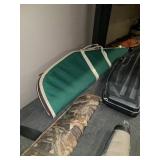 Green soft sided gun case
