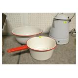 Enamel Pan & Bowl