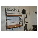 Folding Wall Shelf & Cup Hanger
