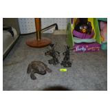 Cast Iron Frog & Hardware Sculptures