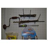 Vintage Hand Drill & Bits
