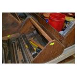 Carpenter Tool Box w/ pry bar & more