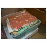 Tub of Sheet Music