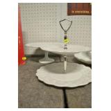 Milkglass Tiered Plate