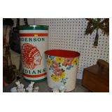 Vintage Anderson Indian Waste Can  +