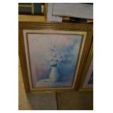Beautiful Gold Framed Print on Canvas