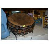 Black Iron Coco Hanging Basket x 3