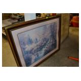 Gold Framed Print on Canvas