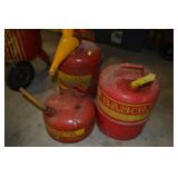 Old School Gasoline Cans
