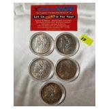 Morgan Silver Dollar Lot of 5