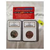1964 Kennedy Half Dollar Lot of 2