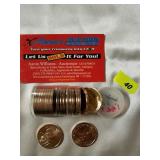2001 Sacagawea $1 coins 20 coins
