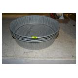 Galvanized Oil Drain Pans x 4