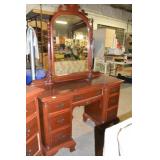 Vanity / Kneehole Desk w/ Mirror