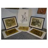 Collection of Art (Foil & Norman Rockwell)
