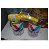 Oil Spout and Valvoline Trans Fluid Cans