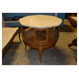 Marble Top End Table