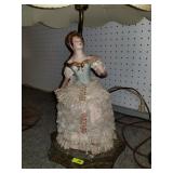 Vintage Lamp (Lady & Gown)