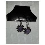 Sterling Silver & Lavender Amethyst Earrings