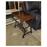 Iron & Wood End Table