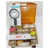 Assorted Bait, Box, Ruler & Spotlight