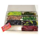 Plastic Worm Bait & Box