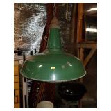 Vintage Enamel Light Fixture