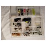 Box of Jigs, & Box of Fly Fishing Flies