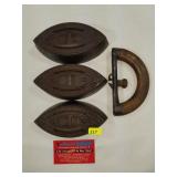 A.G. Williams Co. 1#, 2#, 3# Irons /w Handle
