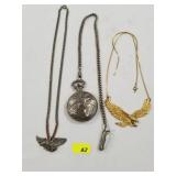 Eagle Necklaces & Pocket Watch