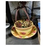 Basin, Bowl & Metal Pumpkin