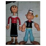 Popeye & Olive Oyl Bendables