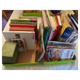 2 flats of vintage recipe books