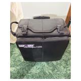 Large lot of craft supplies in rolling case