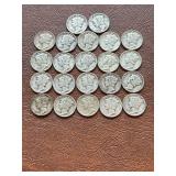 44 silver mercury dimes