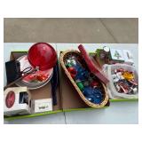 3 flats of miscellaneous household items