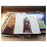 Group of vinyl record albums