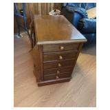 3 drawer oak stand