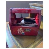 Vintage shu-shine shoe shine kit and bank. Really cute!