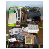 3 flats of miscellaneous household items