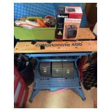 Workmate 400 bench, drill, ceramic heater