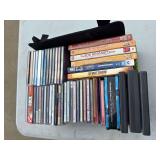 Flat of CDs and DVDs