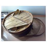 Antique brass shell snare drum in need of TLC and repairs