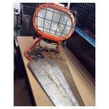 Light, 3 saws, sander