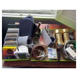 3 flats of miscellaneous household items and CDs