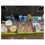 3 flats of miscellaneous household items as shown