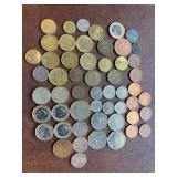 Foreign coins as shown