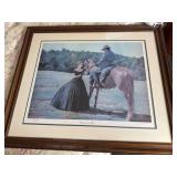 R Wilson framed print. 130/1000 signed