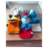 Hand puppets as shown
