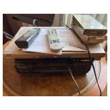 Panasonic VHS player and JVC DVD/CD player. Not tested